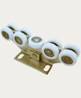 Vozíky pre samonosné koľajnicové brány, valce, príslušenstvo k bráne, výrobca Poľsko