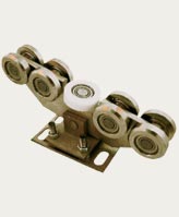 Vozíky pre samonosné koľajnicové brány, valce, príslušenstvo k bráne, výrobca Poľsko